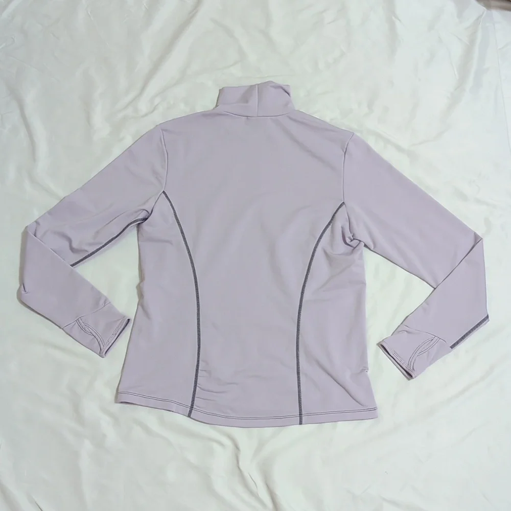 Nike Pro Dri-Fit Mock-Neck Long-Sleeve Top, Color Purple Size L (Kids)